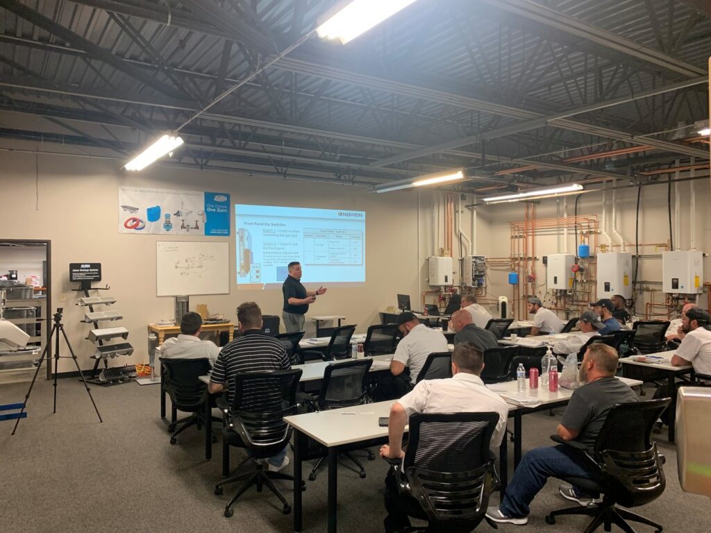A class in session in the Priest-Zimmerman training center